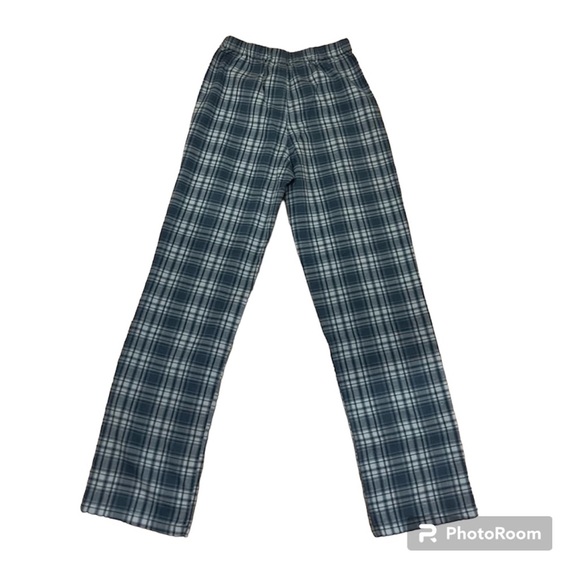 Brandy Melville high waisted stretchy blue plaid pants! - Picture 4 of 8